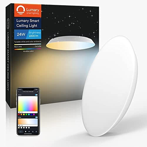 Lote 36:Lampara Lumary® Smart Ceiling Lights 24W 2200LM P.v.P:65€ Estado:Nueva con caja